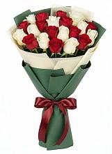 Букет Микс из красных и белых роз #REPLACE_PRED# Губастово
