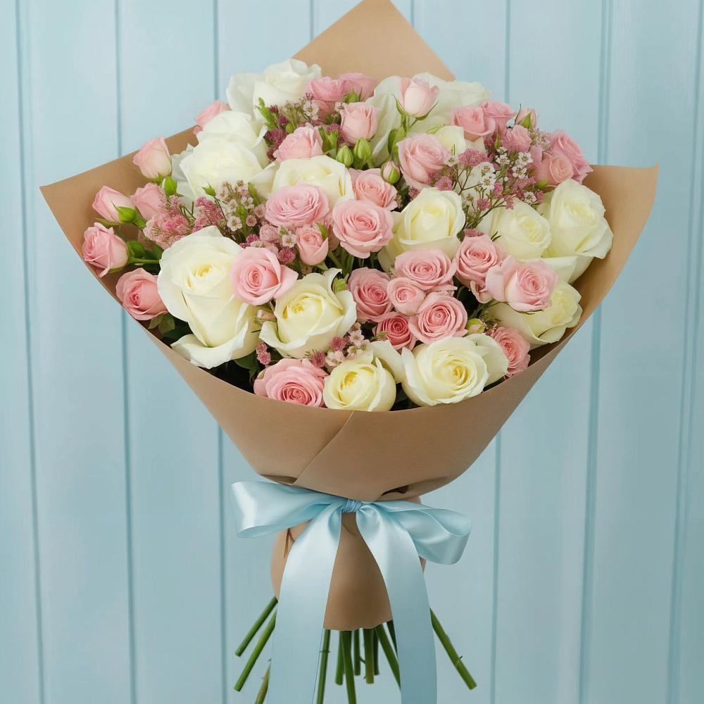 Букет цветов из: Розы в Губастово