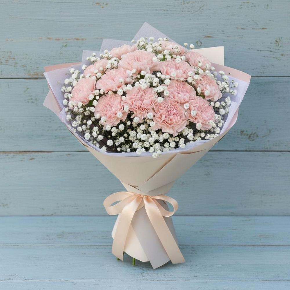 Букет цветов из: Гвоздики в Губастово