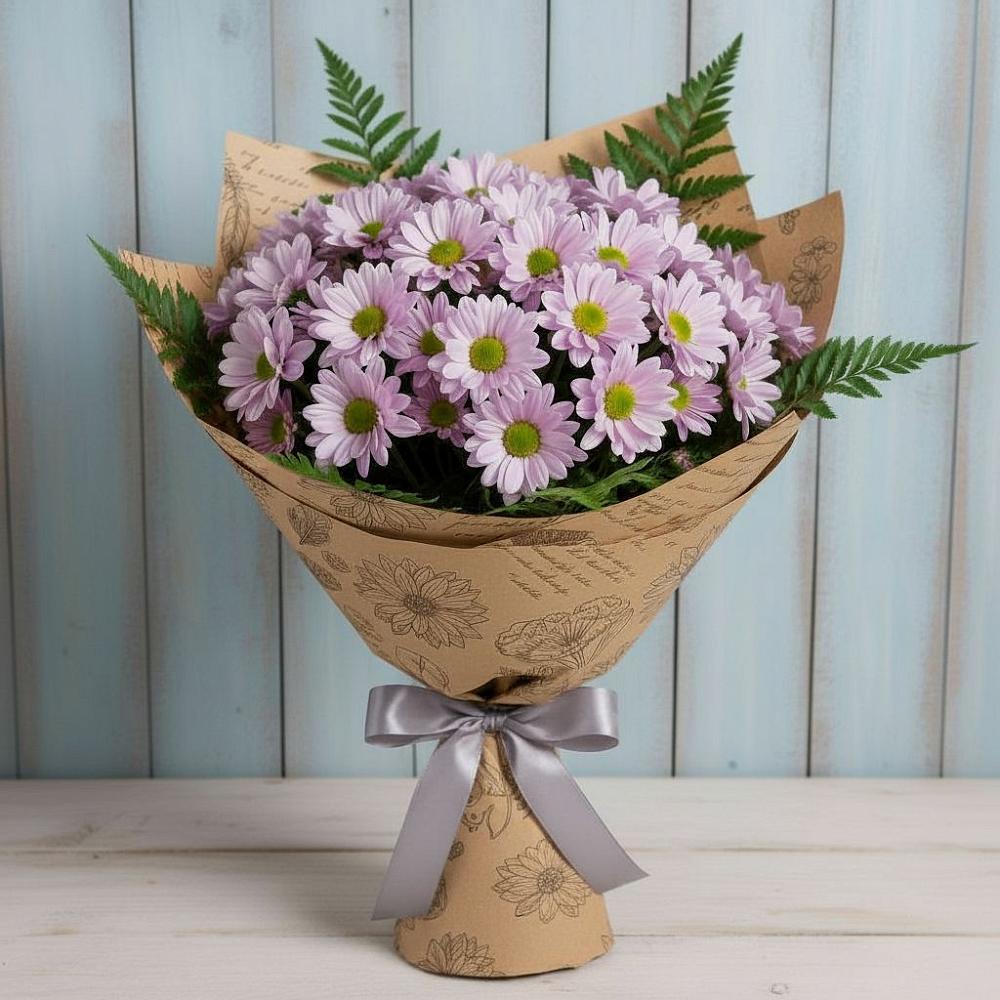 Букет цветов из: Хризантемы в Губастово