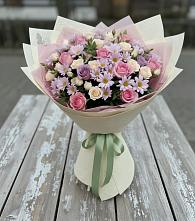 Букет цветов из:  Розы и Хризантемы в Губастово