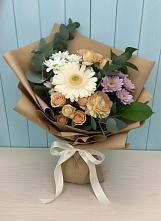 Букет цветов из:  Герберы и Хризантемы в Губастово