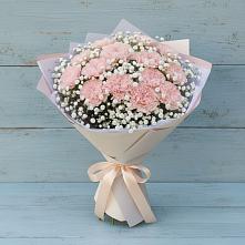 Букет цветов из:  Гвоздики в Губастово