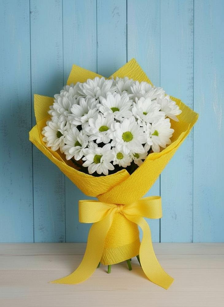 Букет цветов из: Хризантемы в Губастово