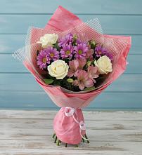 Букет цветов из:  Герберы в Губастово
