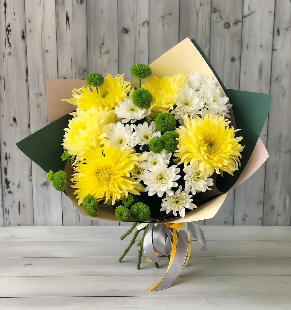Букет цветов из: Хризантемы в Губастово