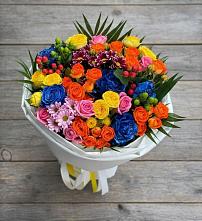 Букет цветов из:  Розы и Хризантемы в Губастово