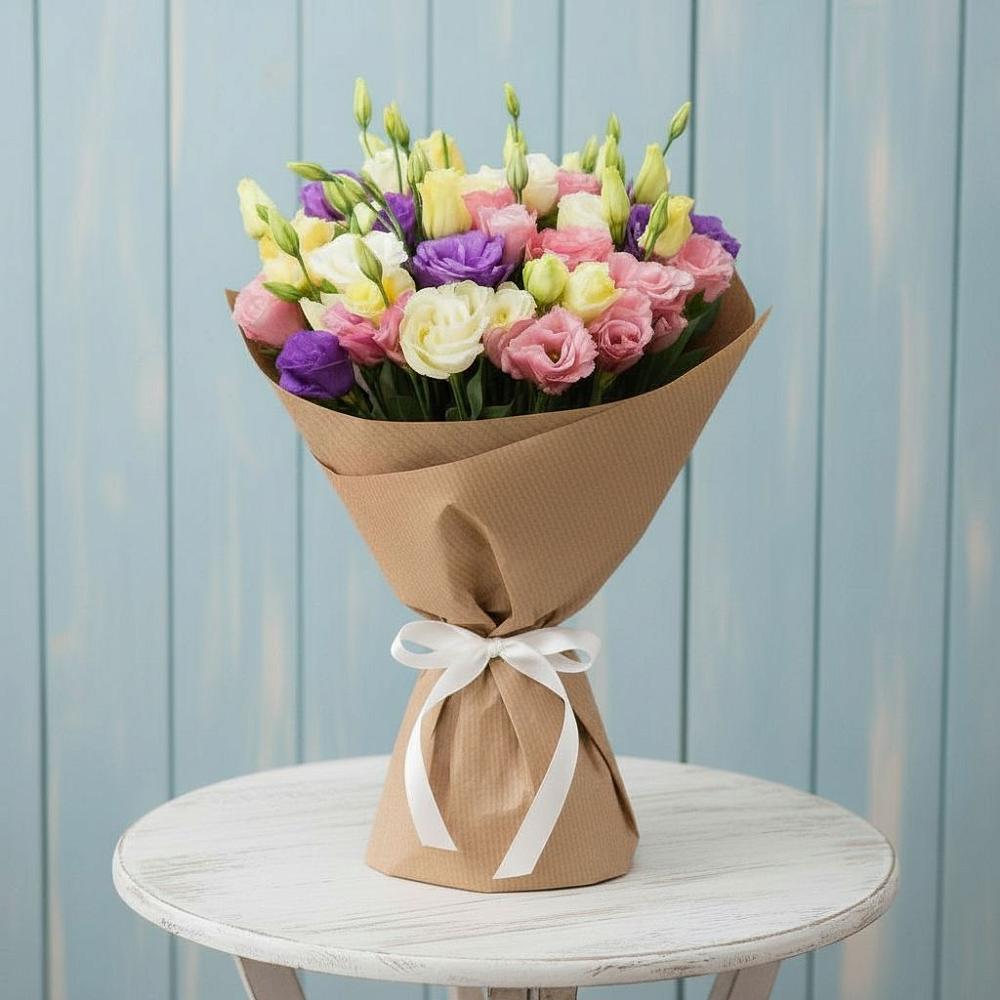 Букет цветов из: Лизиантусы в Губастово