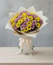 Букет цветов из:  Хризантемы в Губастово