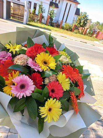Букет цветов из: Герберы в Губастово
