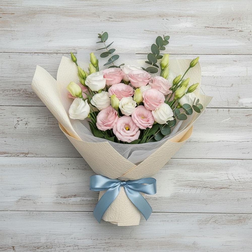 Букет цветов из: Лизиантусы в Губастово